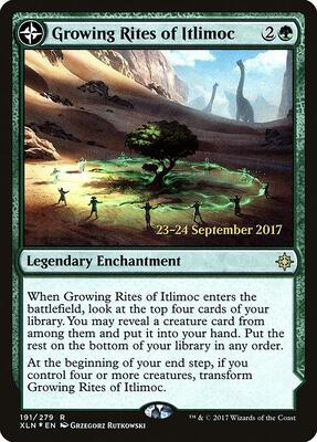 Growing Rites of Itlimoc (XLN) card from Prerelease Cards
