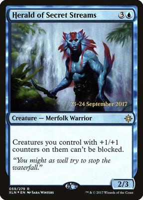 Herald of Secret Streams card from Prerelease Cards