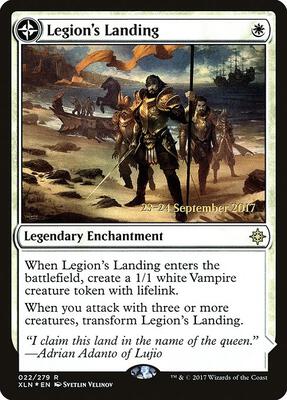 Legion's Landing card from Prerelease Cards