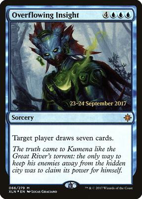 Overflowing Insight card from Prerelease Cards