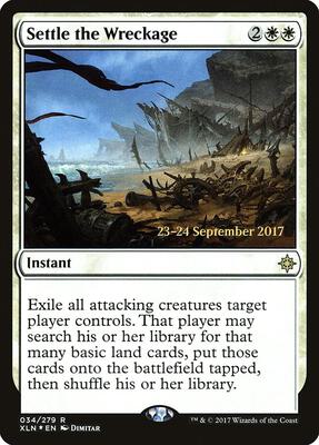 Settle the Wreckage card from Prerelease Cards