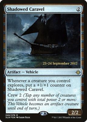 Shadowed Caravel card from Prerelease Cards