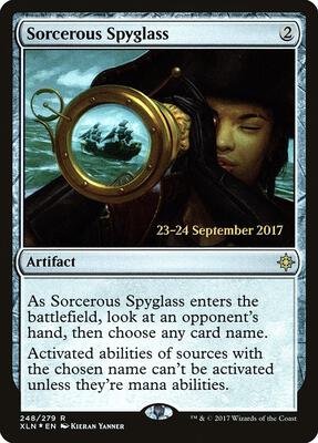 Sorcerous Spyglass (XLN) card from Prerelease Cards