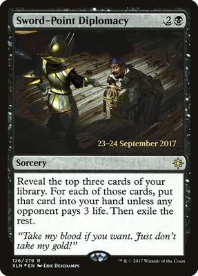 Sword-Point Diplomacy card from Prerelease Cards