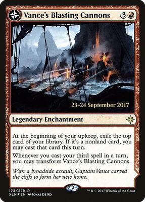 Vance's Blasting Cannons card from Prerelease Cards