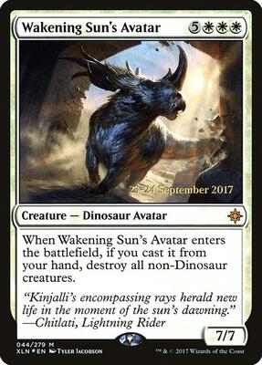 Wakening Sun's Avatar card from Prerelease Cards