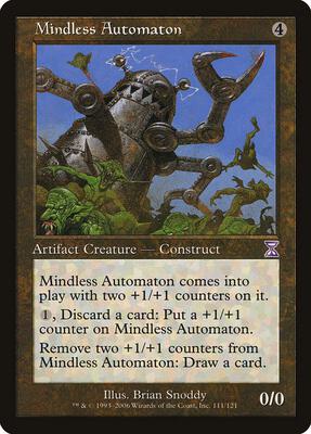 Mindless Automaton card from Timeshifted