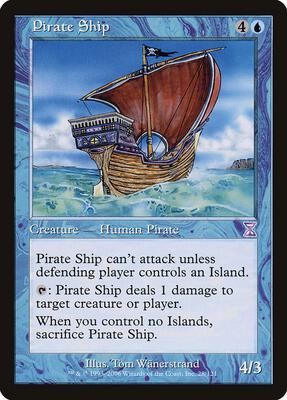 Pirate Ship card from Timeshifted