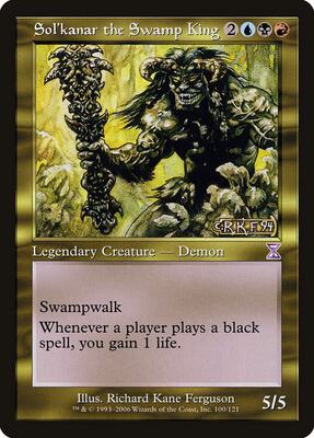 Sol'kanar the Swamp King card from Timeshifted