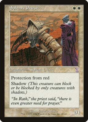 Soltari Priest card from Timeshifted
