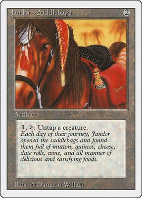 Jandor's Saddlebags card from Revised Edition