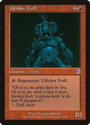 Uthden Troll card from Timeshifted