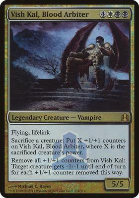 Vish Kal, Blood Arbiter (Commander Launch Promo) card from Oversize Cards