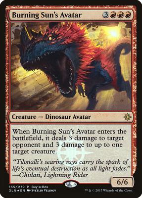 Burning Sun's Avatar card from Buy-A-Box Promos