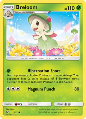 Breloom card from Shining Legends