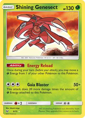 Shining Genesect card from Shining Legends