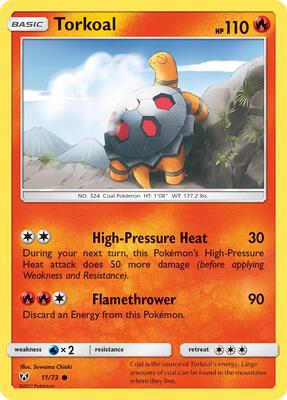 Torkoal card from Shining Legends