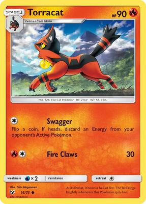 Torracat card from Shining Legends