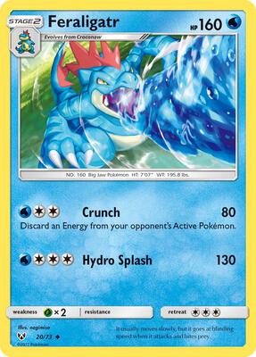 Feraligatr card from Shining Legends
