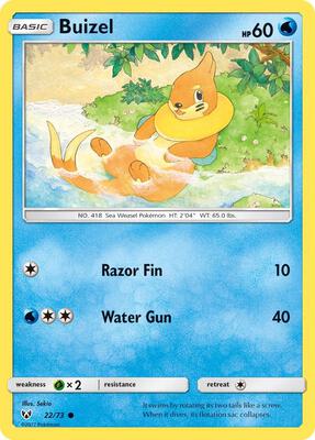 Buizel card from Shining Legends