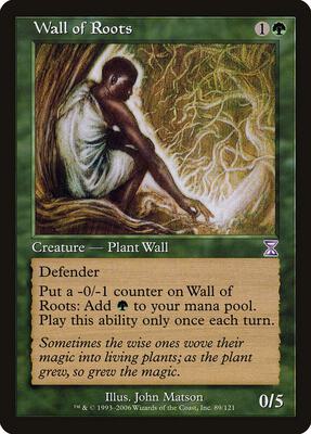 Wall of Roots card from Timeshifted