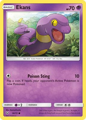 Ekans card from Shining Legends