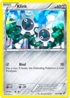 Klink - 74/114 (Cracked Ice Holo) card from Blister Exclusives