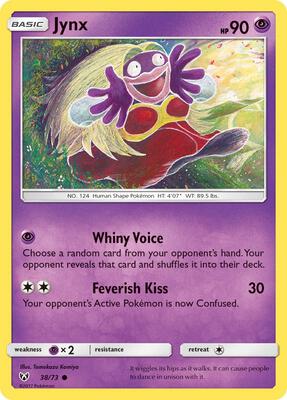 Jynx card from Shining Legends