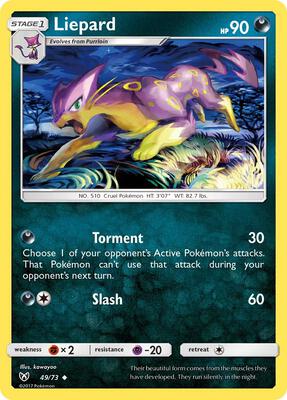 Liepard card from Shining Legends