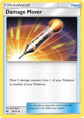 Damage Mover card from Shining Legends