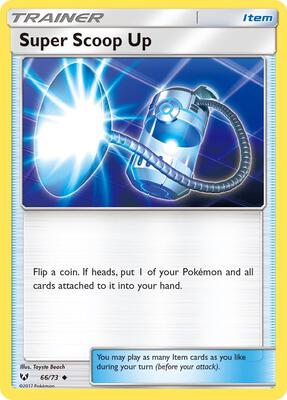 Super Scoop Up card from Shining Legends