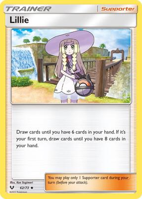 Lillie card from Shining Legends