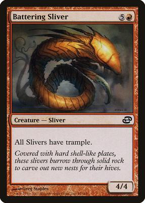 Battering Sliver card from Planar Chaos