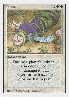 Karma card from Revised Edition