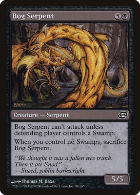 Bog Serpent card from Planar Chaos