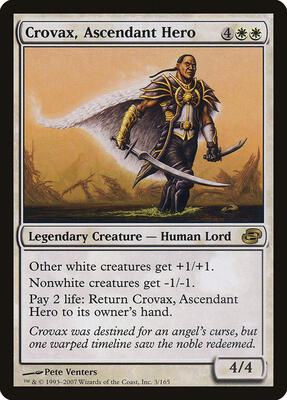 Crovax, Ascendant Hero card from Planar Chaos