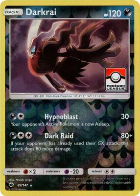 Darkrai - 87/147 (Pokemon League) card from League & Championship Cards