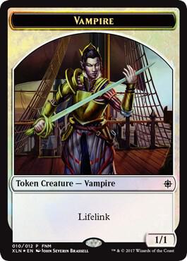 Vampire // Treasure Double-Sided Token card from FNM Promos