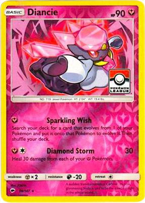 Diancie - 94/147 (Pokemon League) card from League & Championship Cards