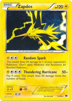 Zapdos - 41/99 (Next Destinies) card from Blister Exclusives