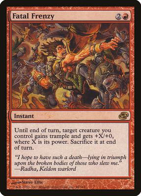 Fatal Frenzy card from Planar Chaos