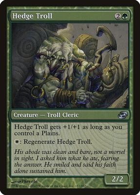 Hedge Troll card from Planar Chaos