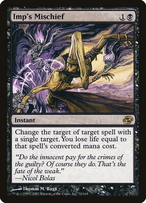 Imp's Mischief card from Planar Chaos