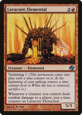 Lavacore Elemental card from Planar Chaos