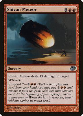 Shivan Meteor card from Planar Chaos