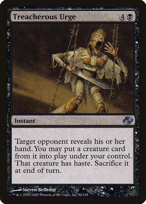 Treacherous Urge card from Planar Chaos