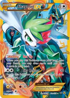 Shaymin EX - 77a/108 card from Alternate Art Promos