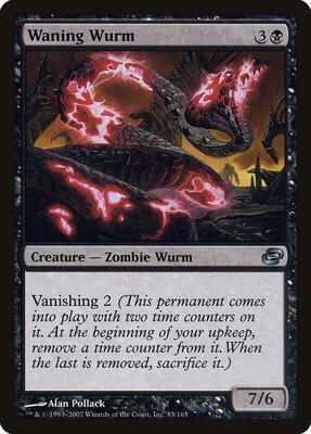 Waning Wurm card from Planar Chaos