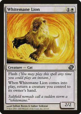 Whitemane Lion card from Planar Chaos