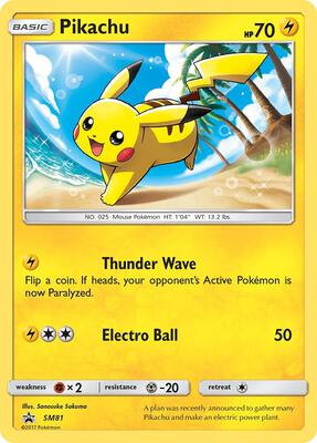 Pikachu - SM81 card from SM Promos